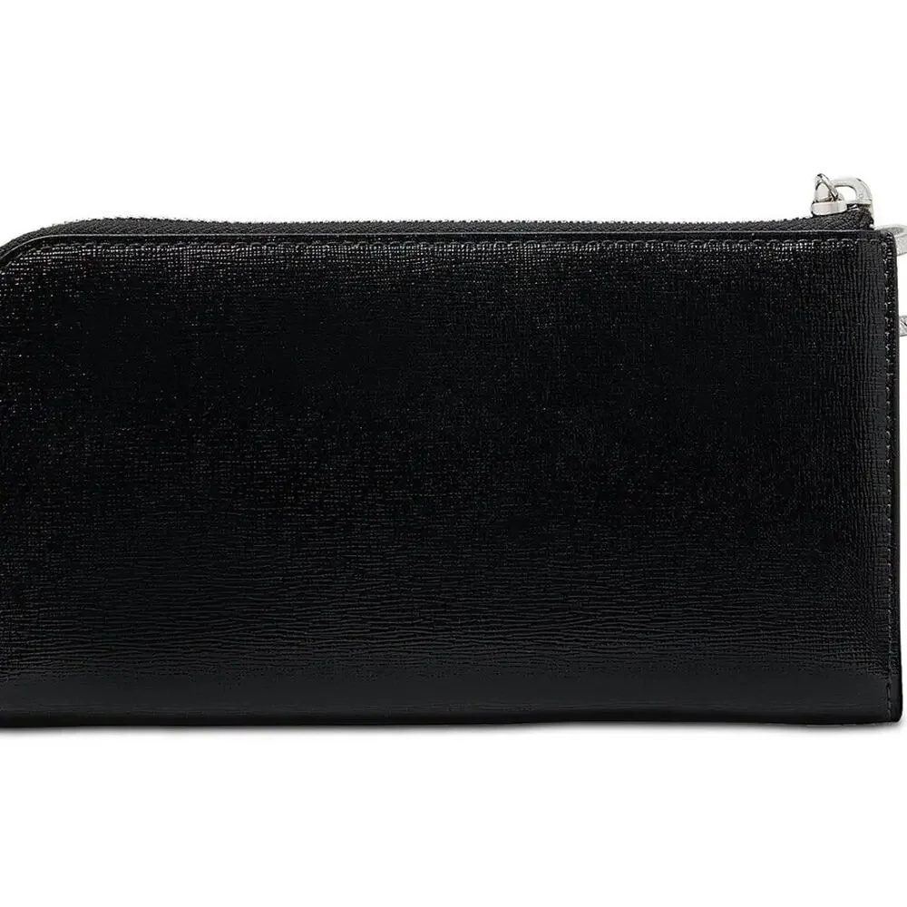 Kate Spade Whiskers Zip Around Continental Wallet KI714 Black with White Cat - Picture 4 of 12